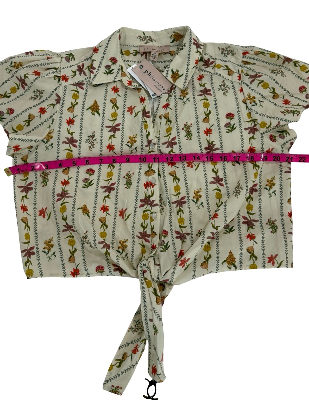 NWT Philosophy Republic Clothing Floral Cotton 2-Piece Skirt Top Set Size Large - Picture 10 of 16